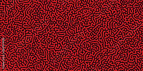 Turing reaction diffusion monochrome seamless pattern with chaotic motion . Natural seamless line pattern. Reaction-diffusion or truing pattern formation. abstract truing organic	
