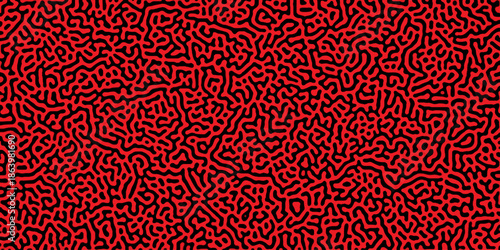 Turing reaction diffusion monochrome seamless pattern with chaotic motion . Natural seamless line pattern. Reaction-diffusion or truing pattern formation. abstract truing organic	
