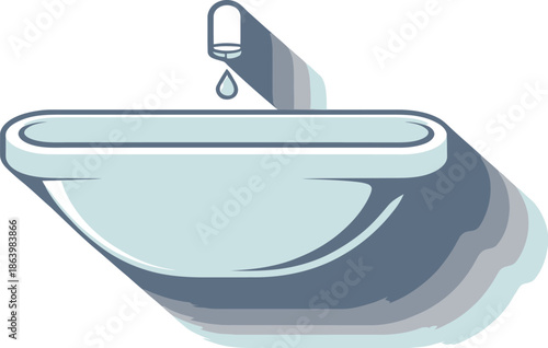 Professional 3D Isometric Vector Graphic of a Door Handle with Soft Lighting Effects