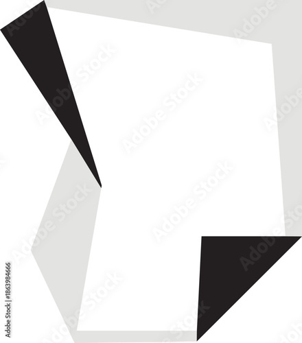 Abstract geometric shapes in black white and light gray pattern background