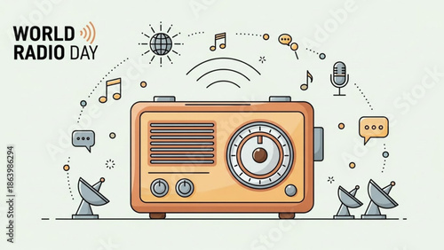 Vintage Radio Broadcasting Signals on World Radio Day