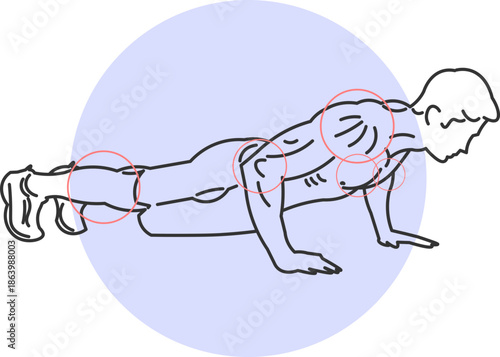 Man practicing push-ups as part of a calisthenics exercise for muscle strengthening