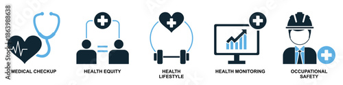 Set of public health icon vector for wellness apps. Ideal for hygiene, virus prevention, sanitation, community safety, and medical awareness symbols.