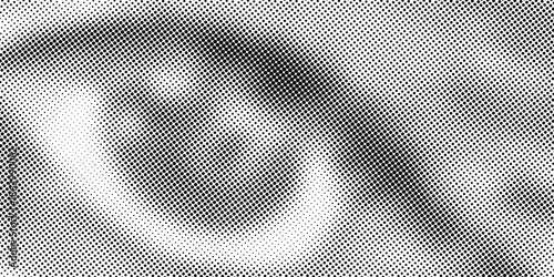 Abstract monochrome halftone pattern. Futuristic panel. Grunge dotted backdrop with circles, dots, point. Design element for web banners, posters, cards, wallpapers, sites. Black and white color