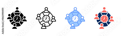 Age Group icon set multiple style collection