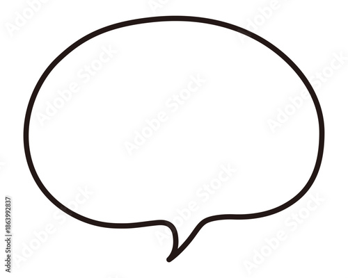 ふわふわなふきだしのイラスト