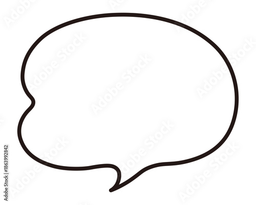 ふわふわなふきだしのイラスト