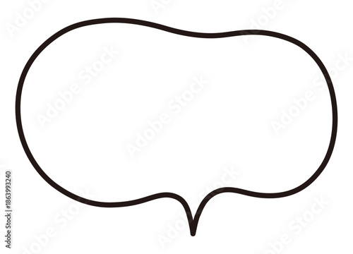 ふわふわなふきだしのイラスト