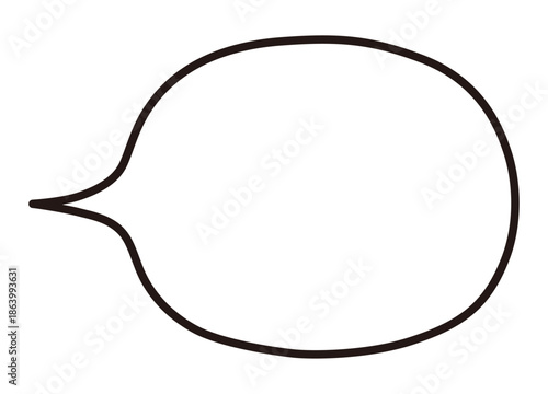 ふわふわなふきだしのイラスト