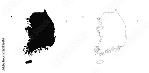 A striking black and white silhouette art piece. Abstract shapes create a minimalist mood.