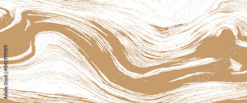 Vector brown color old wooden plank with natural pattern for design	