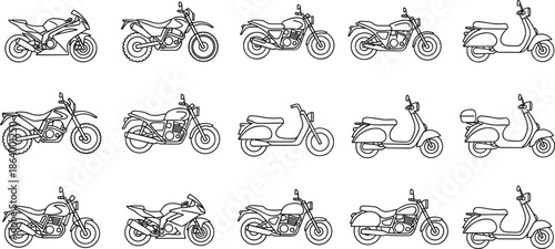 Communication and Messaging line icons set, call, message, email, chat, live stream, signal, notification, and dialogue bubbles.