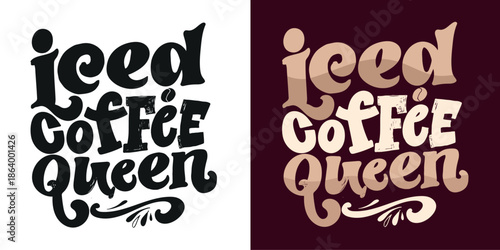 Hand drawn doodle lettering quote about Coffee. Lettering for t-shirt design, mug print, bag print, clothes fashion. 100% hand drawn vector image.