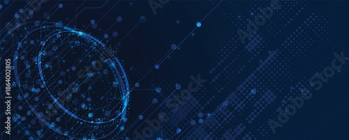 Abstract circuit technology board concept background