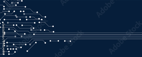 Abstract circuit technology board concept background