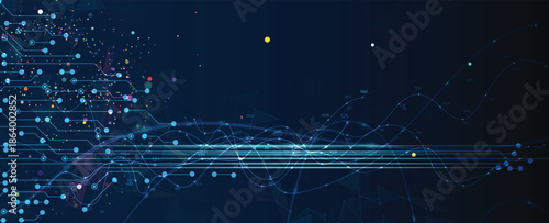 Abstract circuit technology board concept background