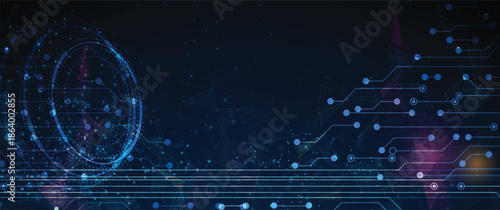 Abstract circuit technology board concept background