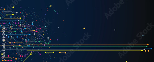 Abstract circuit technology board concept background