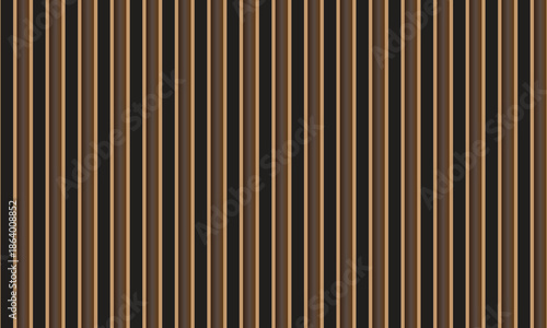 Vertical stripes with gradient shading in black and tan abstract background