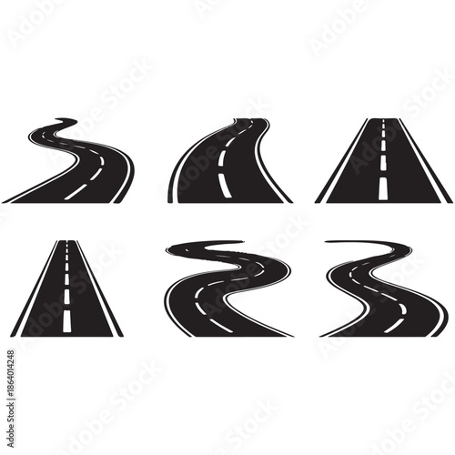 Collection of road illustrations