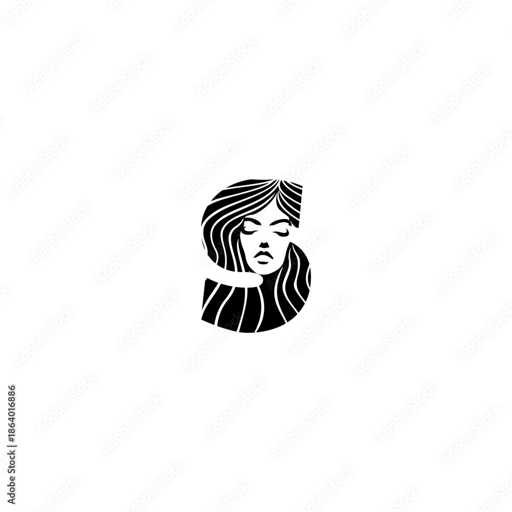 Obraz premium Minimalist Beauty logn hair G...