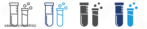 test tube icon sheet multiple style