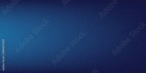 Dotted halftone gradient texture. Vanishing polka dot background. Repeating dots gradation pattern background. Black fading comic pop art overlay backdrop. Raster effect wallpaper. Vector halftone