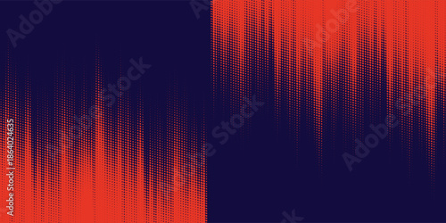 Dotted halftone gradient texture. Vanishing polka dot background. Repeating dots gradation pattern background. Black fading comic pop art overlay backdrop. Raster effect wallpaper. Vector halftone