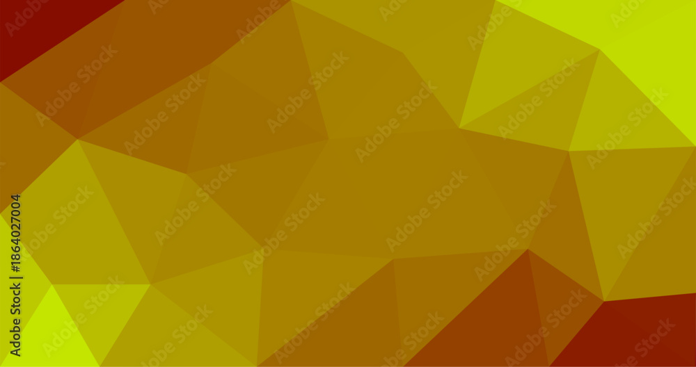 Obraz premium Polygon background Geometric background in Origami style with Orange Yellow Triangular design