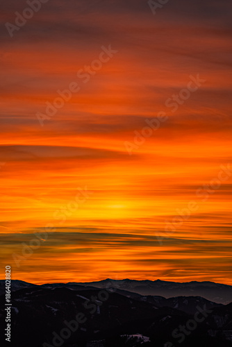 Sonnenuntergang Rennfeld - Hochsteiermark - Österrreich - Abendrot