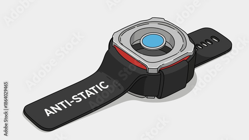Anti-static wristband for grounding and preventing static electricity
