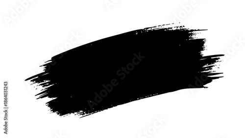 Abstract black paint brush stroke animation on transparent background for creative title reveals artistic transitions and professional cinematic video editing projects.