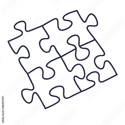 Interlocking puzzle pieces