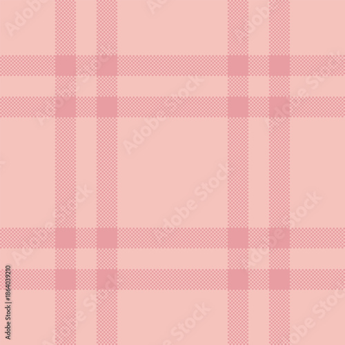 Artwork pattern texture background, 60s vector tartan textile. Towel seamless check fabric plaid in light and red colors.