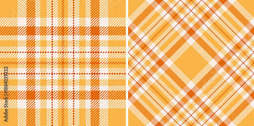 Tartan background fabric of seamless pattern check with a textile texture vector plaid. Set in fall colors. October fashion trends.