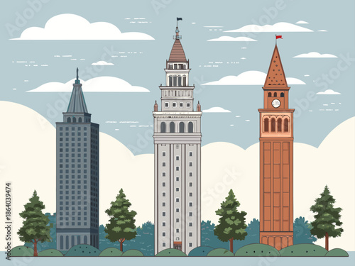 vector illustration of city