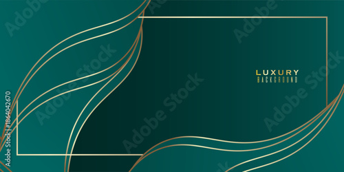 The luxury shiny background with golden line. Premium 3d abstract vector bronze gold glwoing 3d wallpaper.Design banners illustration