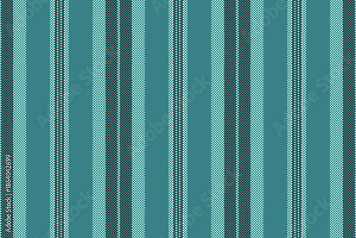 Pefresh seamless fabric pattern, multicolored lines textile background. Tuit texture stripe vector vertical in cyan and light colors.