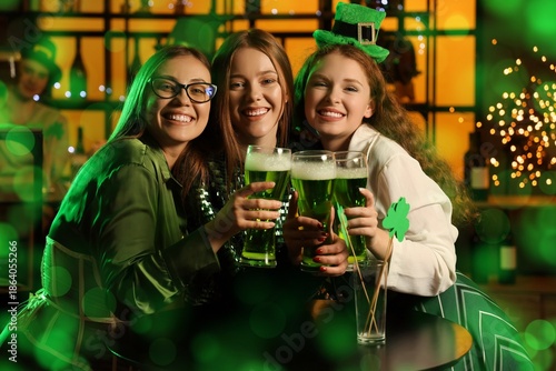 Female friends with beer ce...