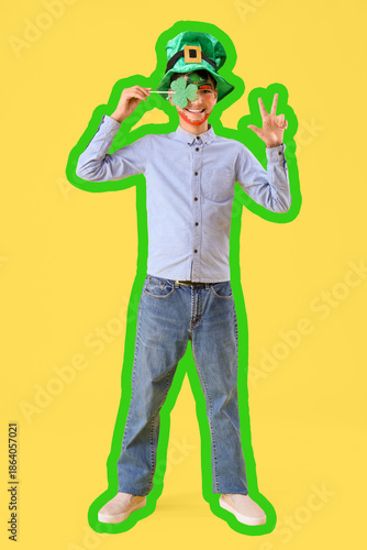 Funny boy with face paintin...