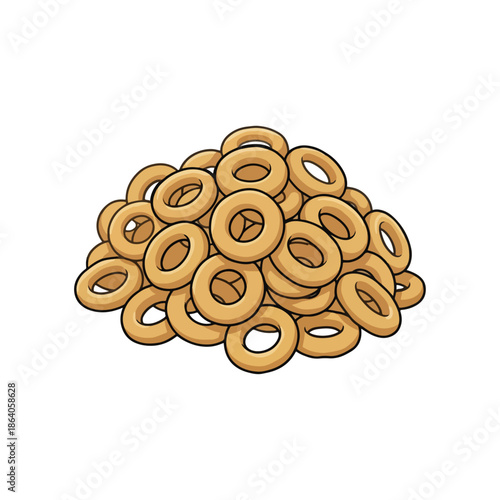 Crunchy, Ring-Shaped Snacks