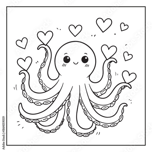 Valentine's Day coloring page
