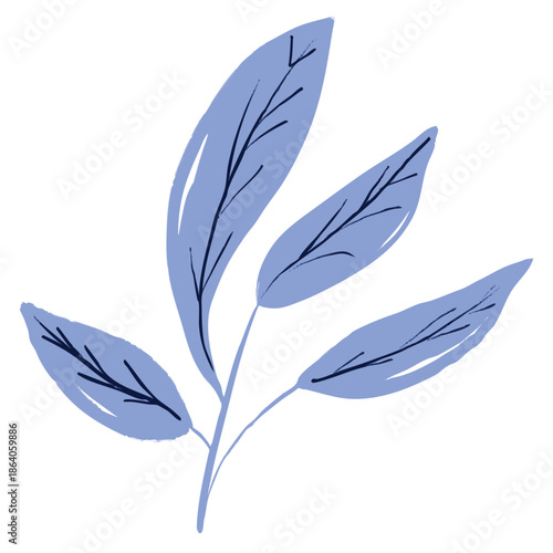 blue leaves