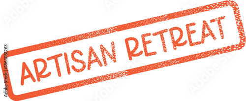 Distinctive Artisan Retreat Stamp for Inspiring Creative Getaways and Skill Development Workshops