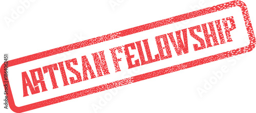 Engaging Artisan Fellowship Stamp for Creative Community Building and Collaboration Events