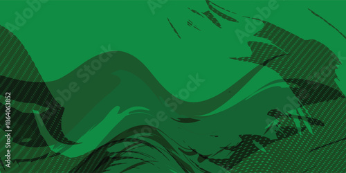 Abstract Rough green Grunge Wave Texture Design Background with Dots, Halftone green Color Pattern, Grunge Texture Gradient.