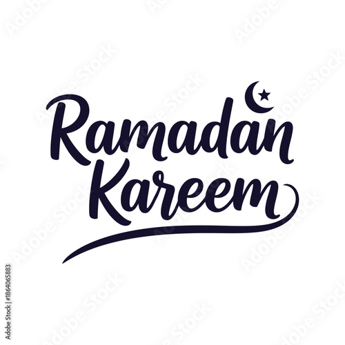 Elegant Ramadan Kareem Calligraphy Vector for Festive Designs