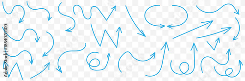 Hand drawn arrow vector icons set. sketch arrow design for business plan and education.