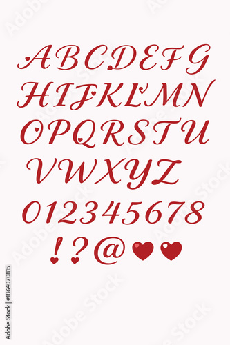
elegant and cute valentine's day font