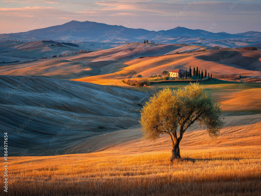 Fototapeta premium Tuscany Landscape - High Quality